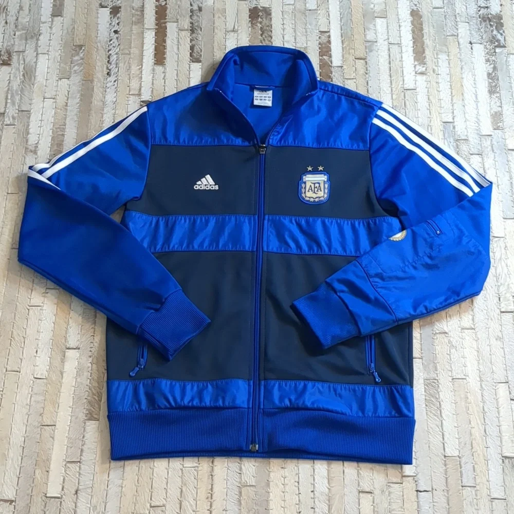 Adidas Argentina National Team 2010-2011 World Cup football soccer Track Jacket - Picture 1 of 8